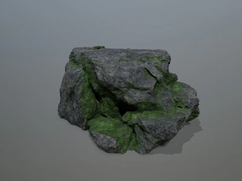 Old cliff rocks 3D Model