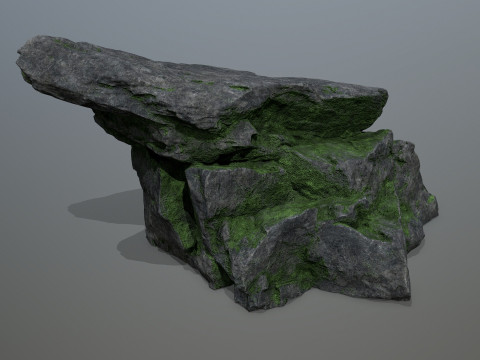 Old cliff rocks 3D-Modell