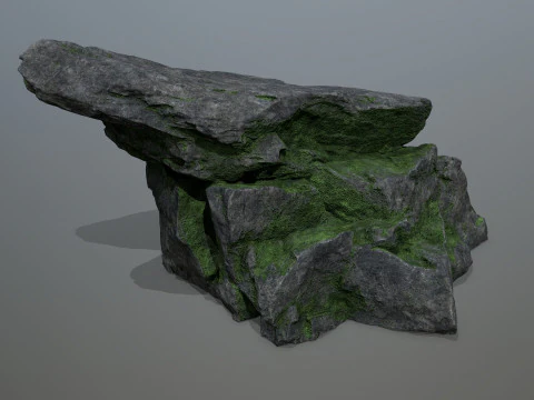 Old cliff rocks 3D Model