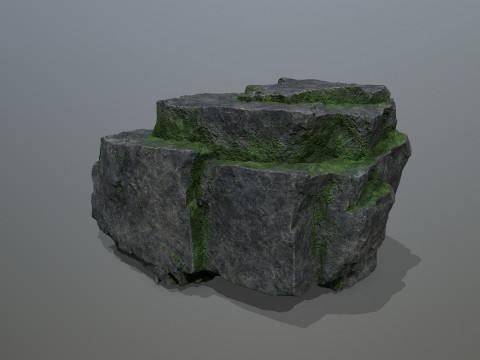 Old cliff rocks 3D-Modell