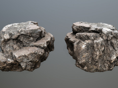 Old cliff rocks Modelo 3D
