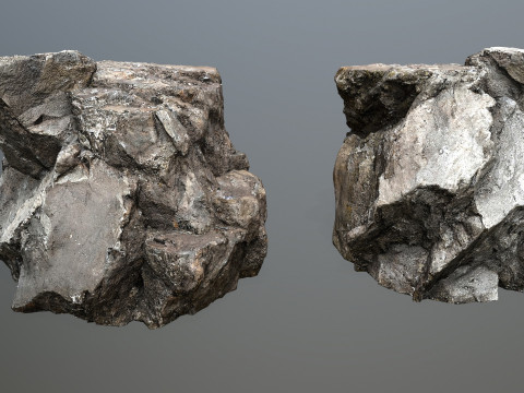 Old cliff rocks Modelo 3D