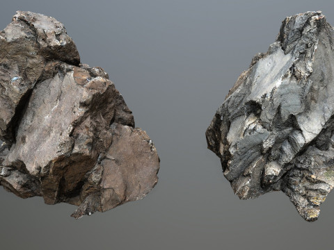 Old cliff rocks Modelo 3D