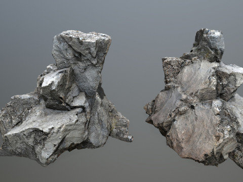 Old cliff rocks Modelo 3D