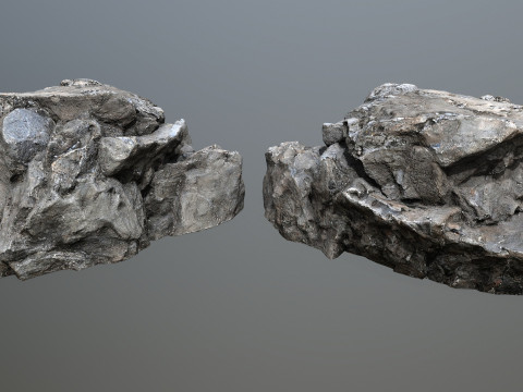 Old cliff rocks Modelo 3D