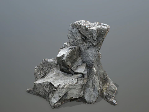 Old cliff rocks 3D Model