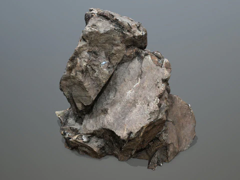 Old cliff rocks 3D Model