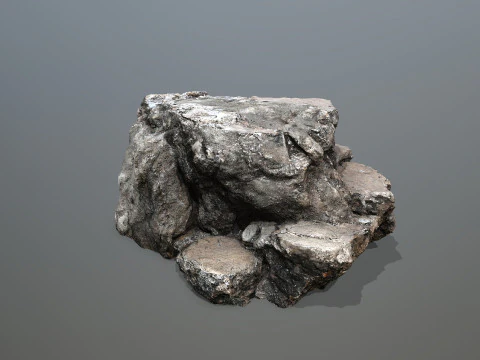 Old cliff rocks 3D Model