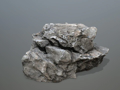 Old cliff rocks 3D Model