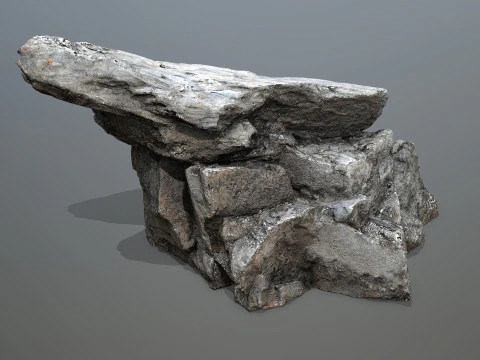 Old cliff rocks 3D Model