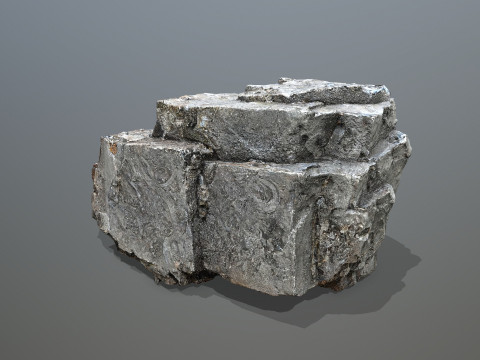 Old cliff rocks Modelo 3D
