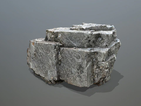 Old cliff rocks 3D Model