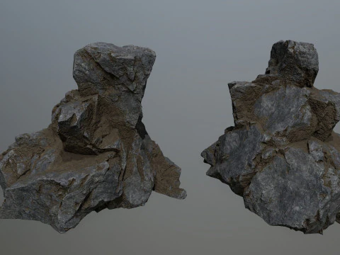 Cliff rocks 3D Model