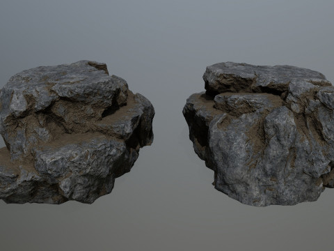 Cliff rocks Model 3D