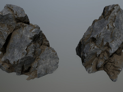Cliff rocks Model 3D