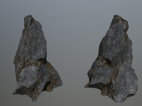 Cliff rocks Model 3D