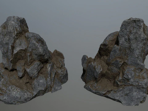Cliff rocks 3D Model