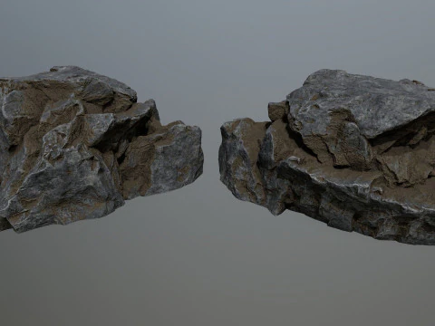 Cliff rocks 3D Model
