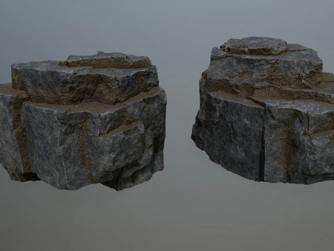Cliff rocks 3D Model