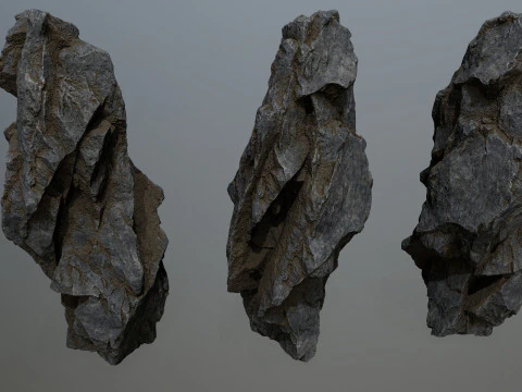 Cliff rocks 3D Model