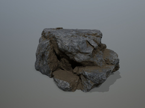 Cliff rocks Model 3D
