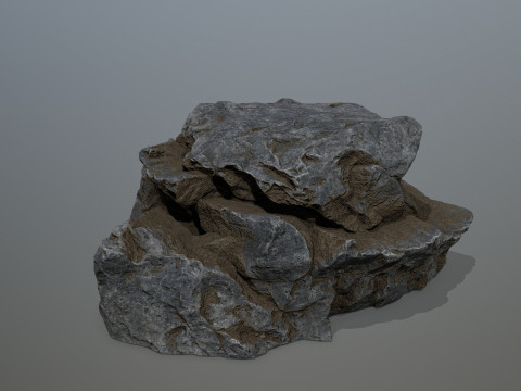 Cliff rocks Model 3D