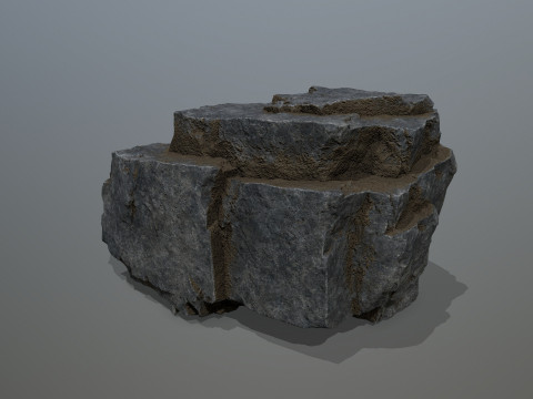 Cliff rocks Model 3D