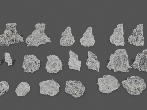 Cliff rocks Model 3D
