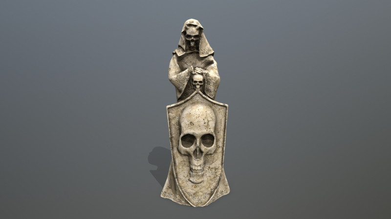 Statue 1 Model 3D .c4d .max .obj .3ds .fbx .stl .blend 