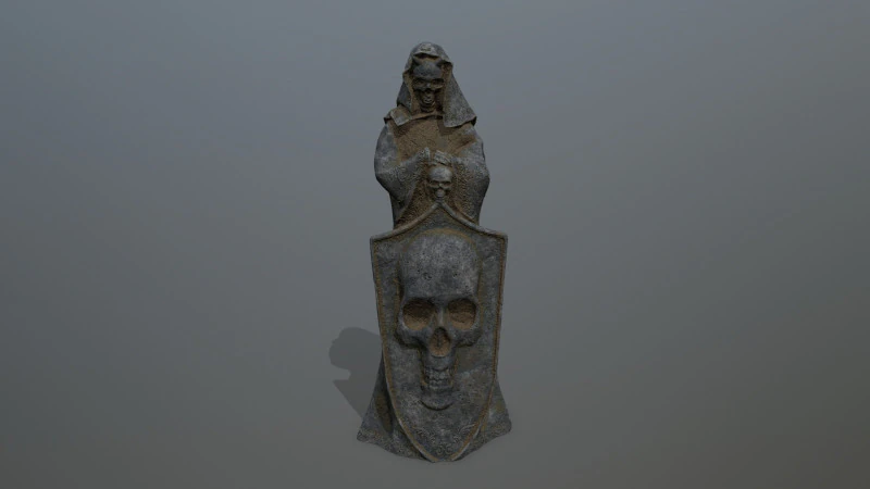 Statue 2 3D Model .c4d .max .obj .3ds .fbx .stl .blend 