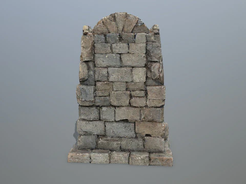 Lion Stone Throne 3 3D Model