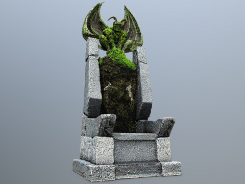 Devil Stone Throne Model 3D