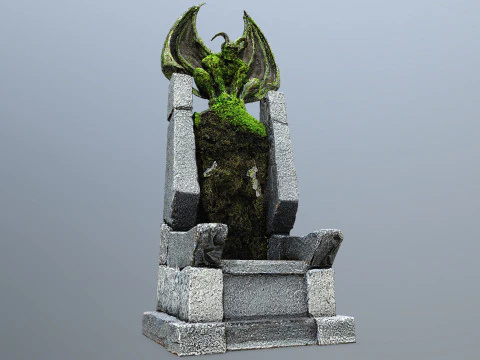 Devil Stone Throne 3D Model