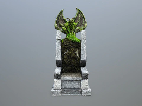 Devil Stone Throne 3D Model