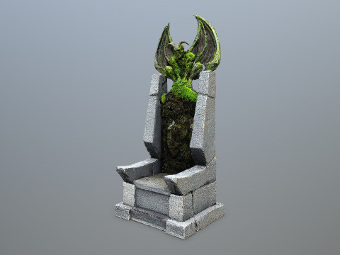 Devil Stone Throne Model 3D
