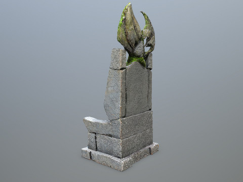 Devil Stone Throne Model 3D
