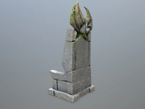 Devil Stone Throne 3D Model