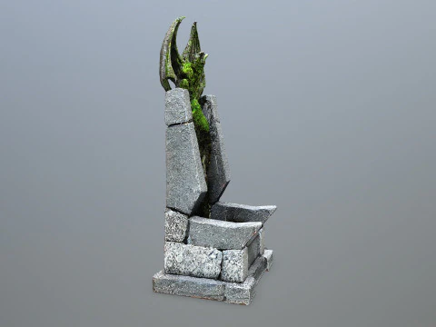 Devil Stone Throne 3D Model