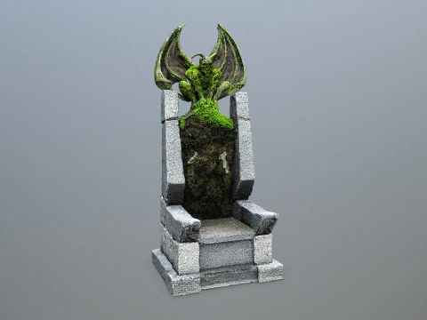 Devil Stone Throne 3D Model