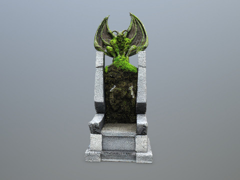 Devil Stone Throne Model 3D
