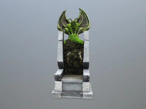 Devil Stone Throne 3D Model