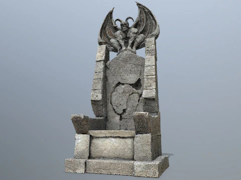 Devil Stone Throne 1 3D Model