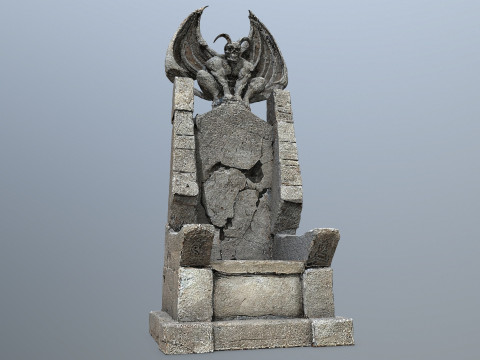 Devil Stone Throne 1 3D Модель