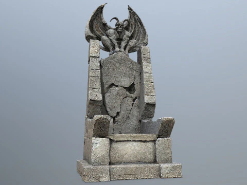 Devil Stone Throne 1 3D Model