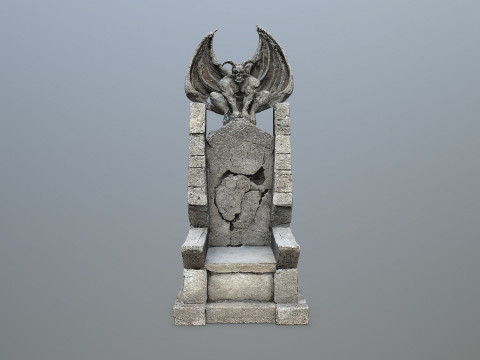 Devil Stone Throne 1 3D Модель