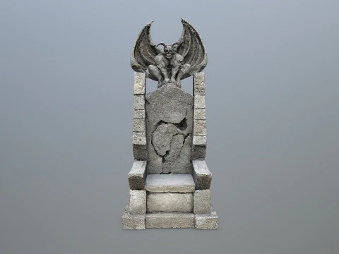 Devil Stone Throne 1 3D Model