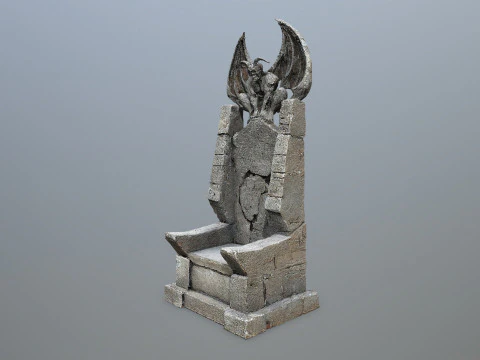 Devil Stone Throne 1 3D Model