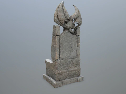 Devil Stone Throne 1 3D Model