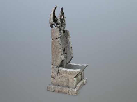 Devil Stone Throne 1 3D Модель