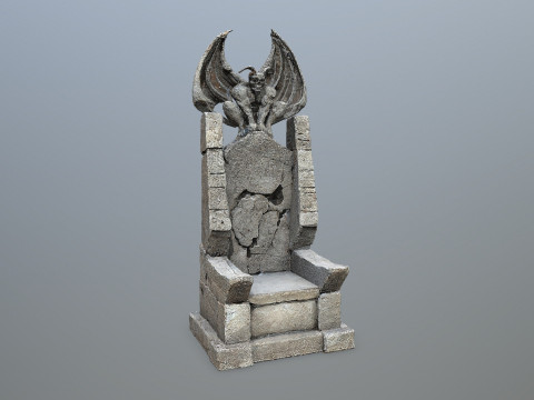 Devil Stone Throne 1 3D Модель